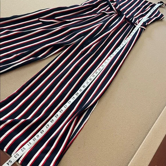 Monteau Sleeveless Striped Jumpsuit- S - Picture 6 of 10